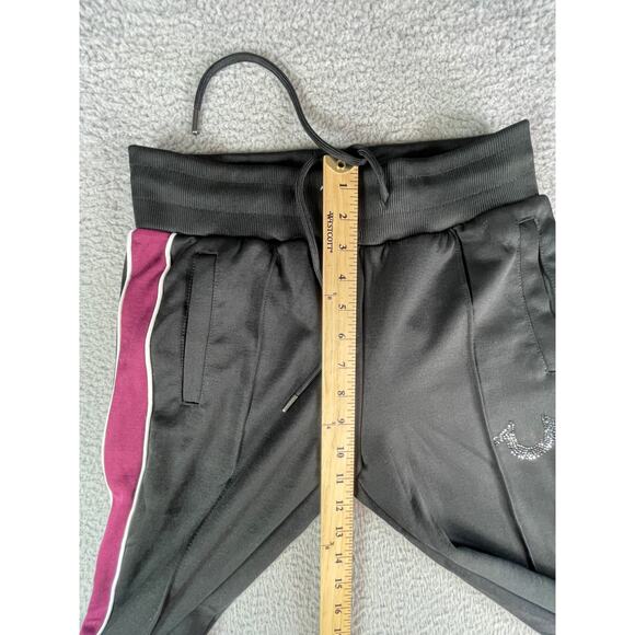True Religion Tracksuit Sweatsuit Womens XS Black Full Zip Jacket Athletic NWT - Picture 6 of 13